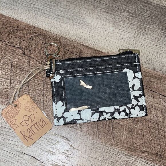 Karma Keychain ID Credit Card Holder Kindness Matters NWT - Picture 2 of 4